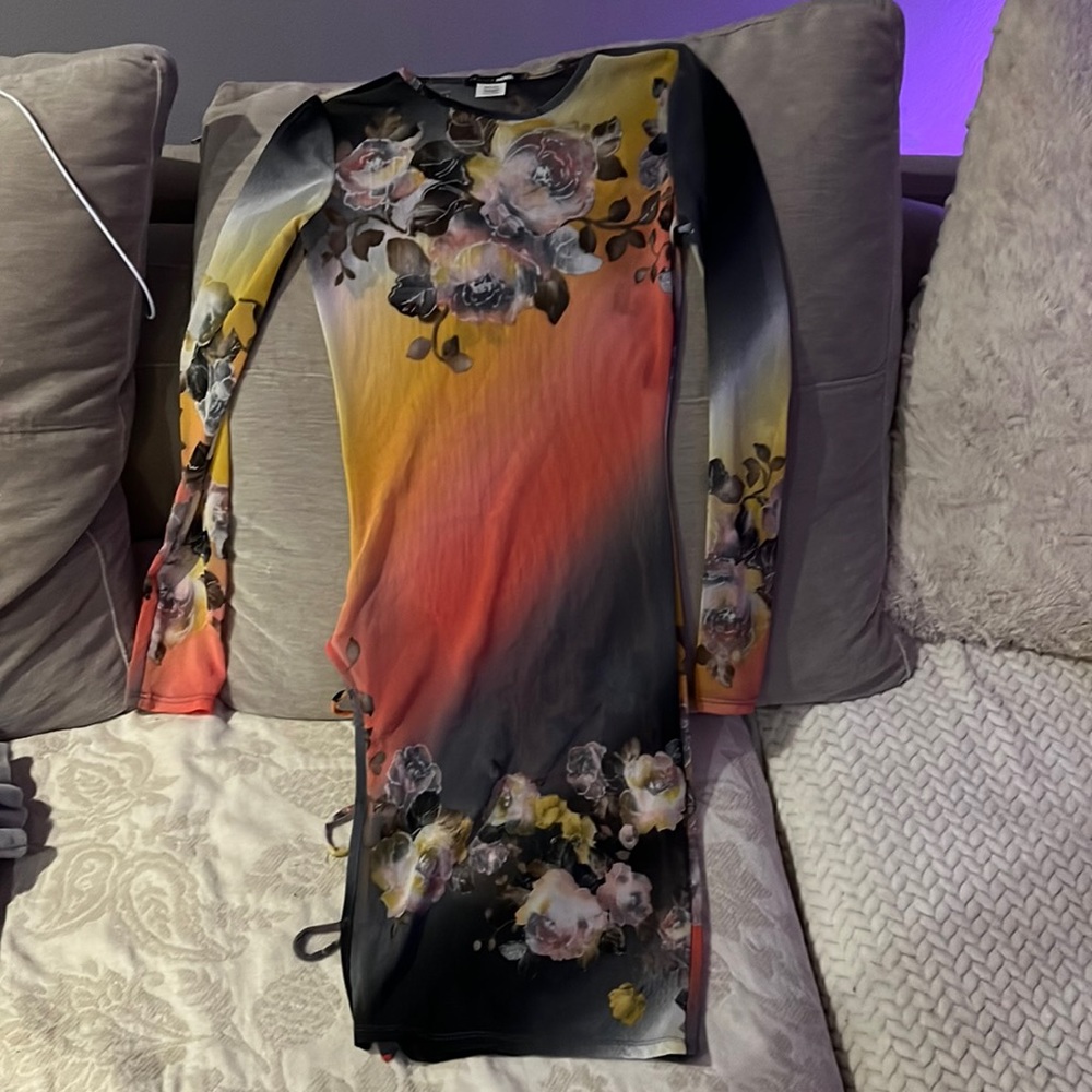 Mesh dress coverup